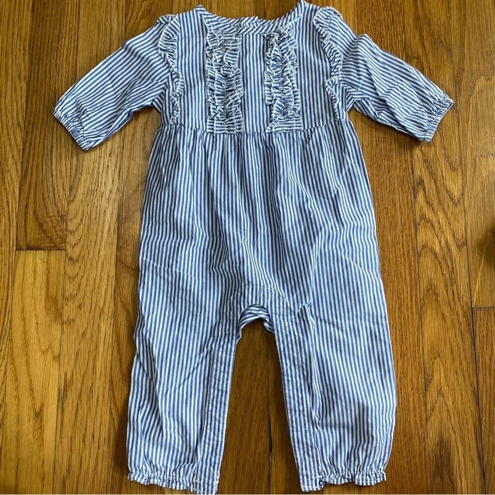 Janie and Jack Naurical Striped Romper
